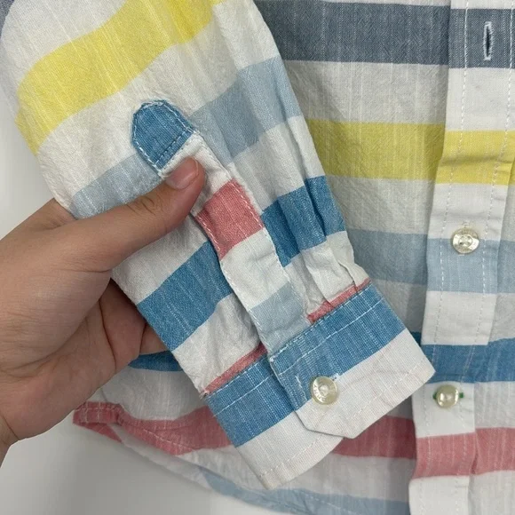 Tommy Hilfiger Boy’s Multicolor Striped Shirt Size Small - Picture 5 of 7